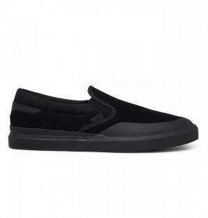 Adidasi DC Infinite Piele Slip Ons Barbati Negrii | FVP4934