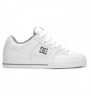 Adidasi DC Pure Shoes Barbati Albi Gri | CTQ3922