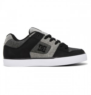 Adidasi DC Pure Shoes Barbati Negrii Gri | ODB4606