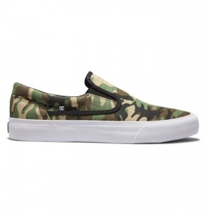 Adidasi DC Trase Slip-On Shoes Barbati Negrii Camuflaj | XBW3481