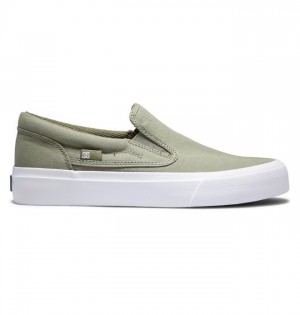 Adidasi DC Trase Slip Platforma Slip Ons Dama Masline Verzi | GGG0919