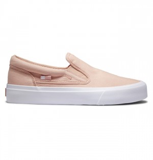 Adidasi DC Trase Slip Platforma Slip Ons Dama Roz | KDD1924