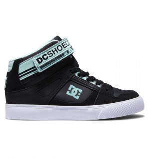 Adidasi Skate DC Pure High EV High Tops Copii Negrii Verzi | AAQ6666