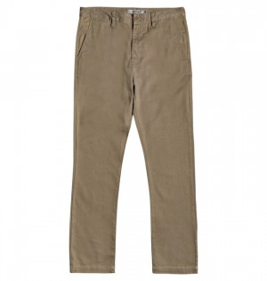 Pantaloni DC Worker Chinos Barbati Verzi | MTN3979