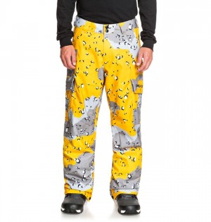 Pantaloni De Snowboard DC Banshee Barbati Ciocolata Lămâie Camuflaj | SFA8345