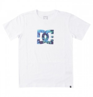 T Camasi & Camasi DC Star Tie Dye T Shirt Copii Albi | KTT8331