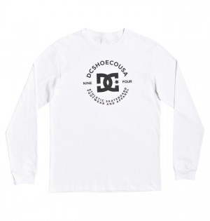 Tricouri DC Star Pilot Long Sleeve Tee Barbati Albi | FPV0633