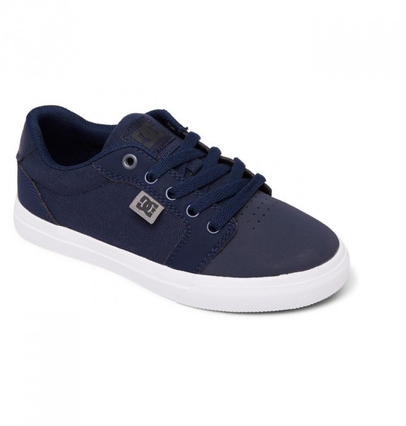 Adidasi DC Anvil Shoes Copii Bleumarin Gri | OQD6270