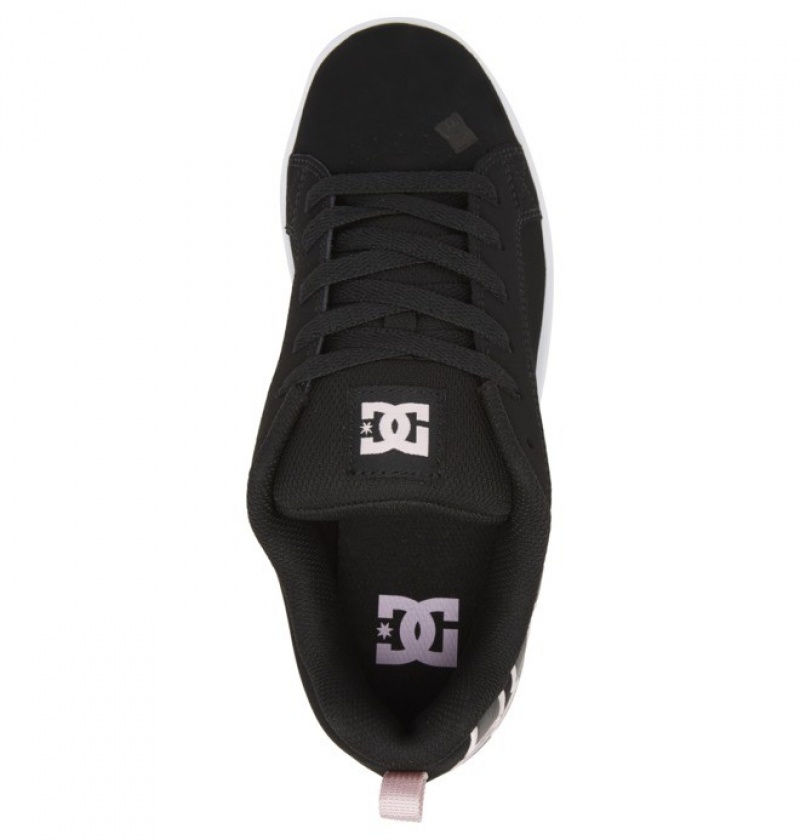 Adidasi DC Court Graffik Shoes Dama Negrii Roz | ENY6151