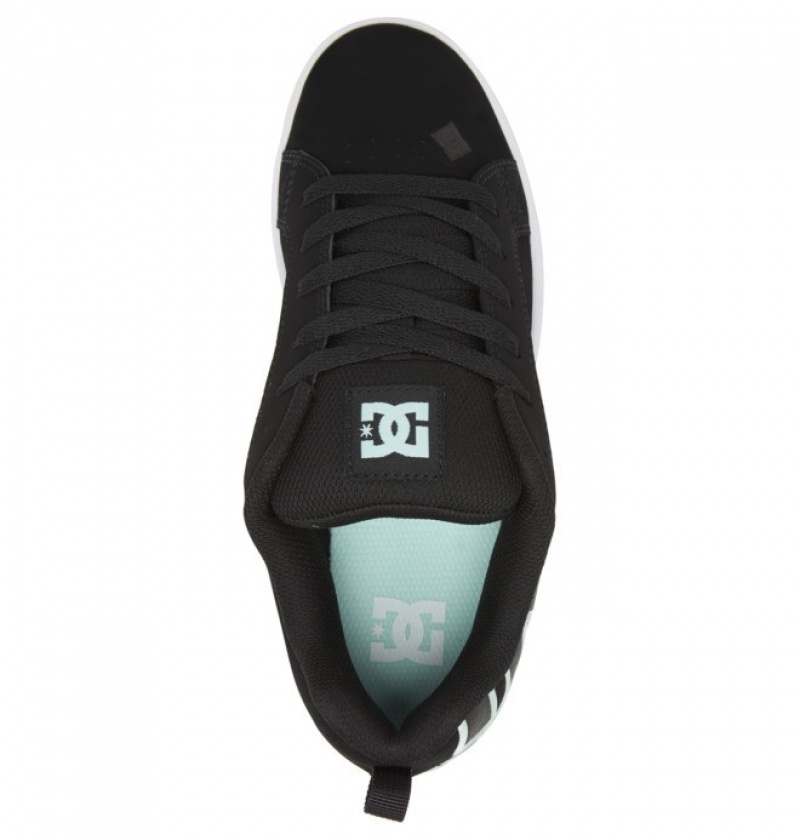 Adidasi DC Court Graffik Shoes Dama Negrii Verzi | YSV5312