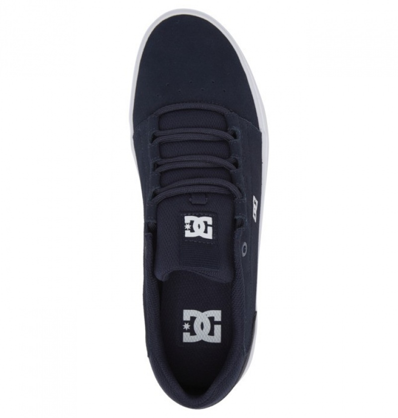 Adidasi DC Hyde Shoes Barbati Bleumarin Albi | PWL7861