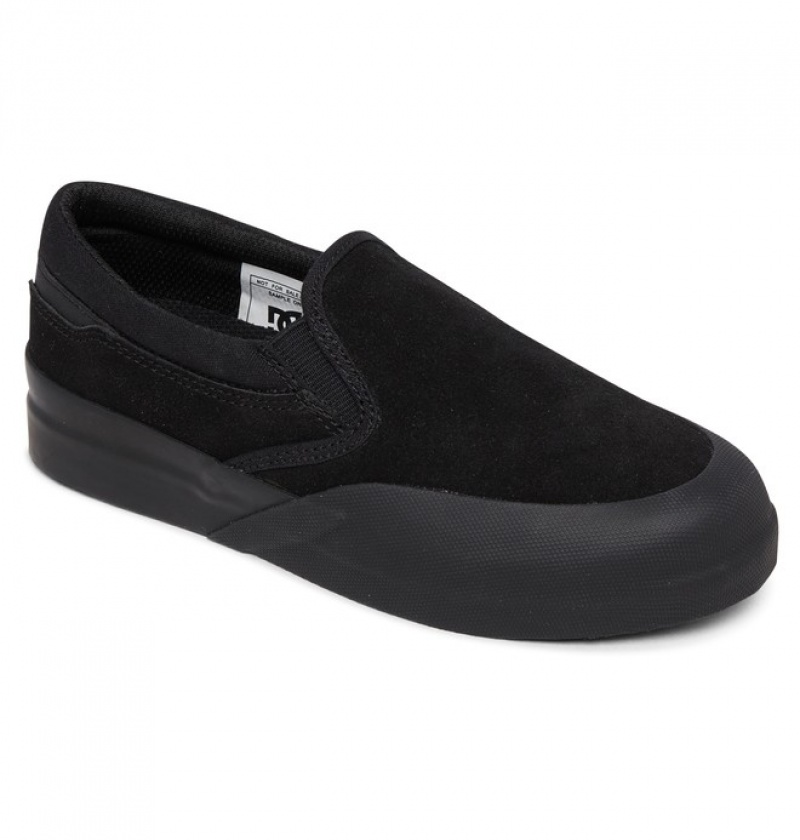 Adidasi DC Infinite Slip Ons Copii Negrii | ZOE6973