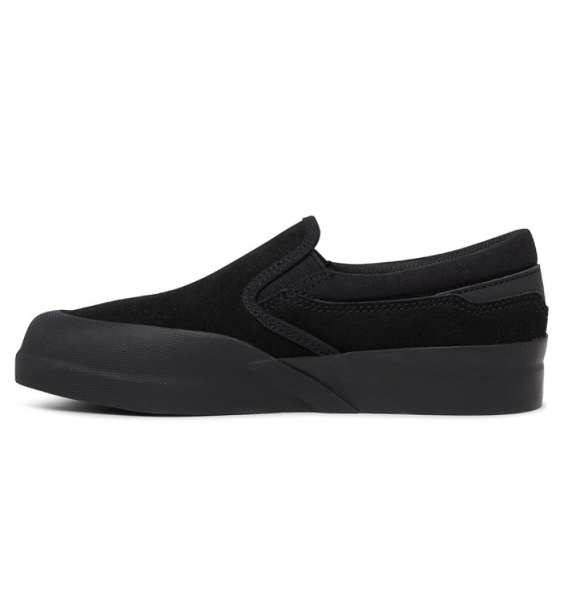 Adidasi DC Infinite Slip Ons Copii Negrii | ZOE6973