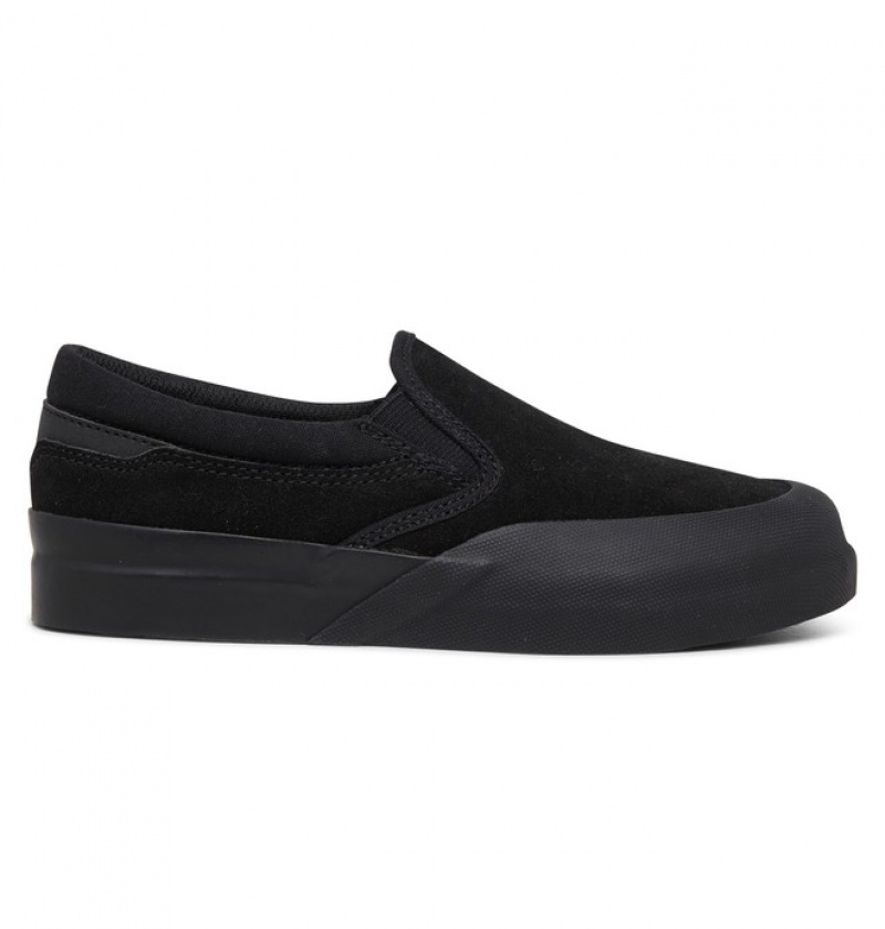 Adidasi DC Infinite Slip Ons Copii Negrii | ZOE6973