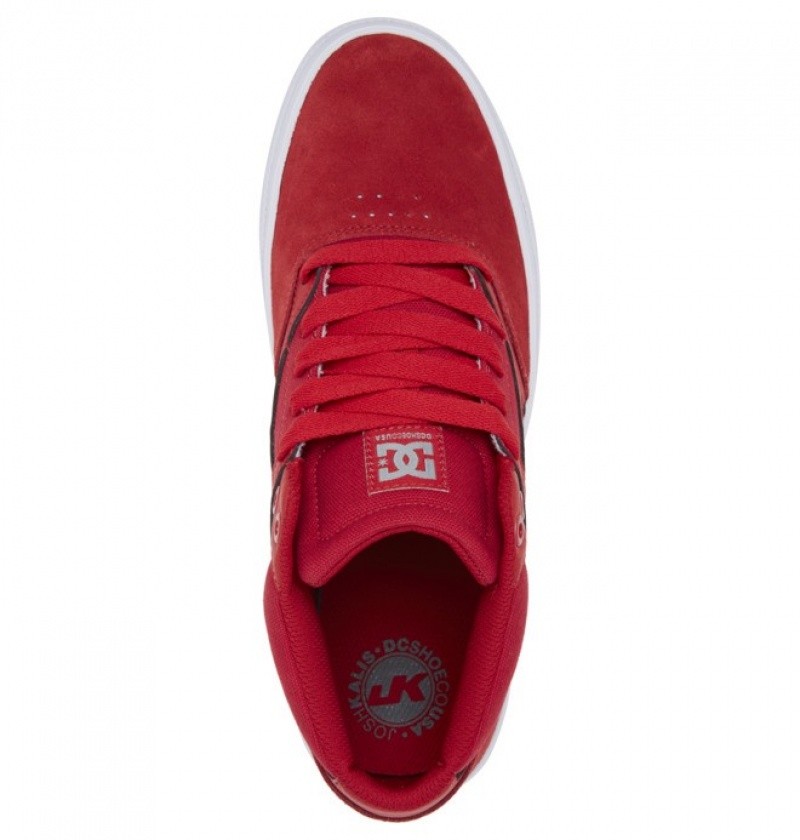 Adidasi DC Kalis Vulc Mid-High Shoes Barbati Rosii | LFH8189