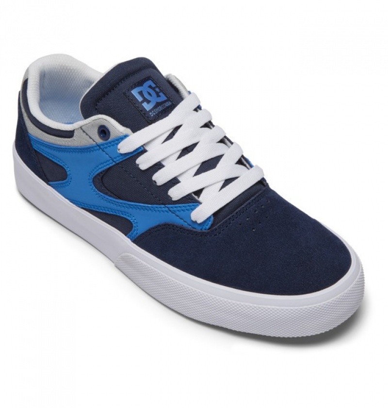 Adidasi DC Kalis Vulc S Skate Shoes Barbati Bleumarin | XAS1678