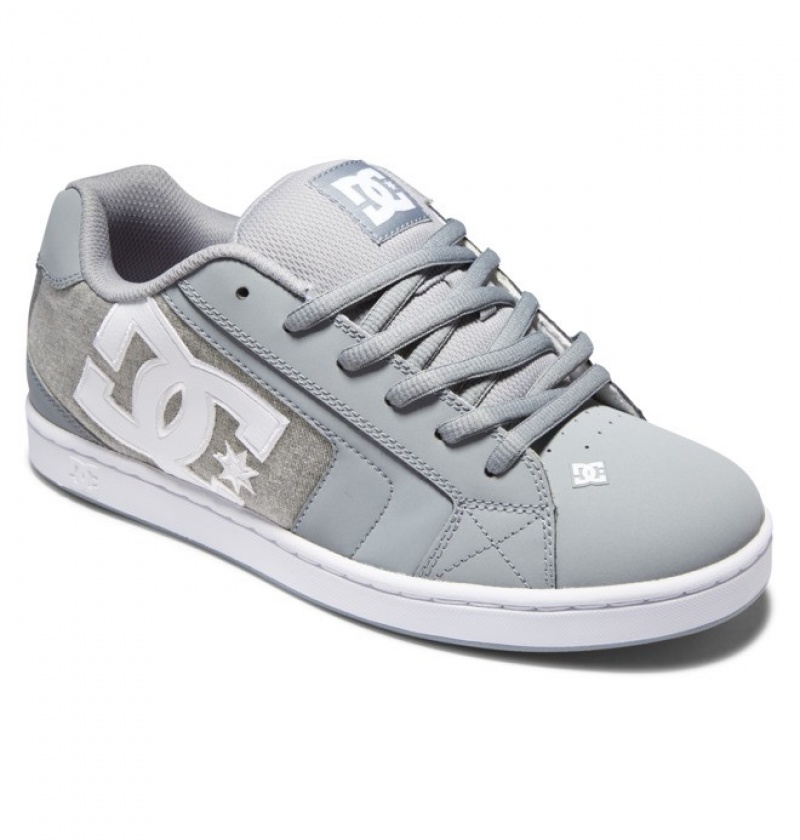 Adidasi DC Net Shoes Barbati Gri Albi | EKK4648