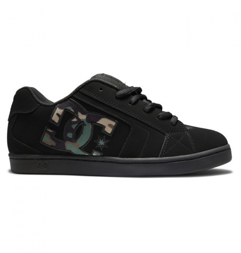 Adidasi DC Net Shoes Barbati Negrii Camuflaj | QUC8317