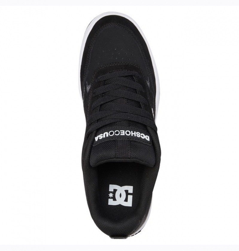 Adidasi DC Penza Shoes Barbati Negrii Albi | RTO1672