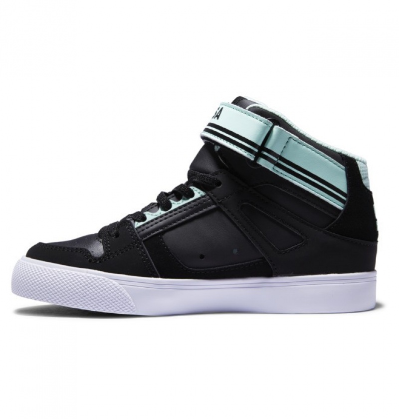 Adidasi DC Pure High EV High Tops Copii Negrii Verzi | UQL0579