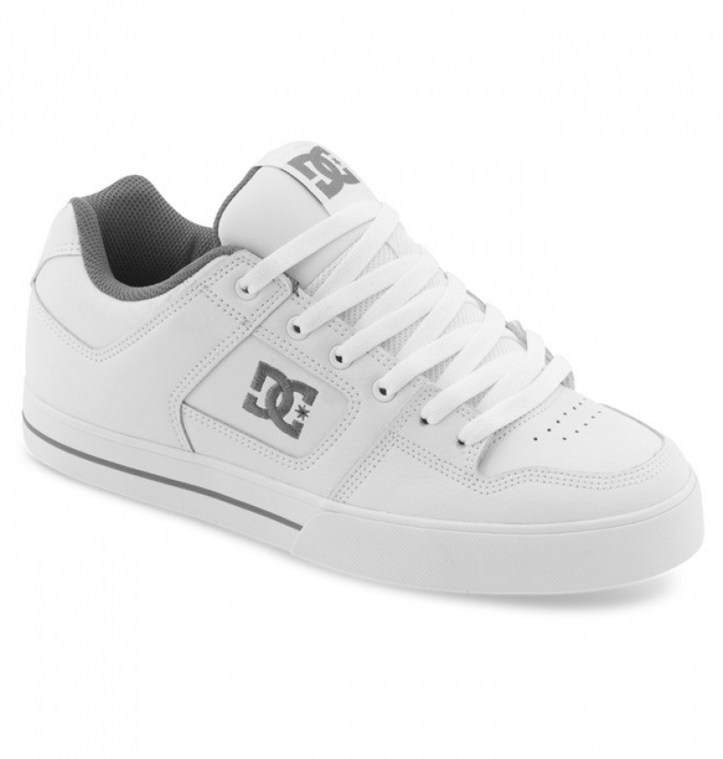 Adidasi DC Pure Shoes Barbati Albi Gri | CTQ3922