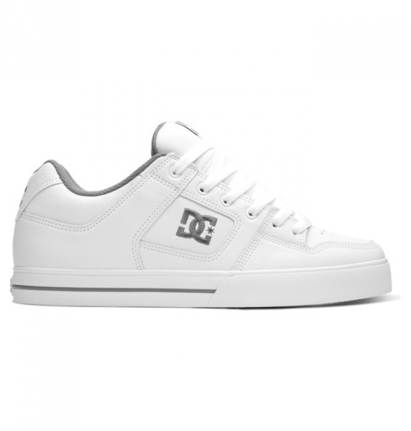 Adidasi DC Pure Shoes Barbati Albi Gri | CTQ3922