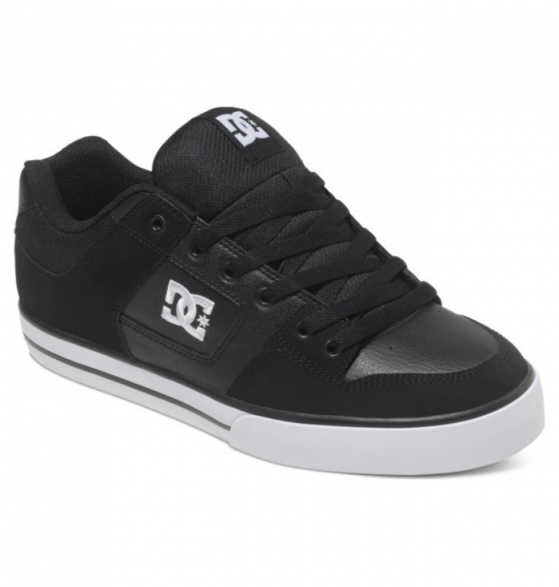 Adidasi DC Pure Shoes Barbati Negrii Albi | WZS6984