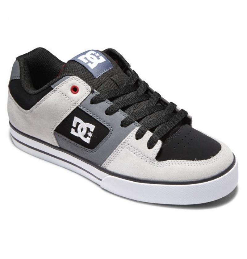 Adidasi DC Pure Shoes Barbati Negrii Gri Rosii | JAO2171