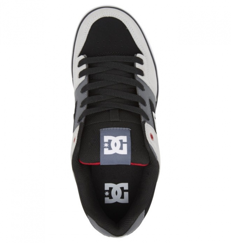 Adidasi DC Pure Shoes Barbati Negrii Gri Rosii | JAO2171