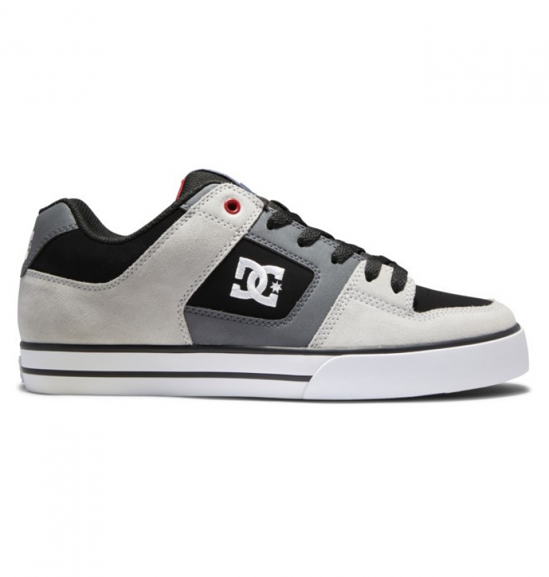 Adidasi DC Pure Shoes Barbati Negrii Gri Rosii | JAO2171