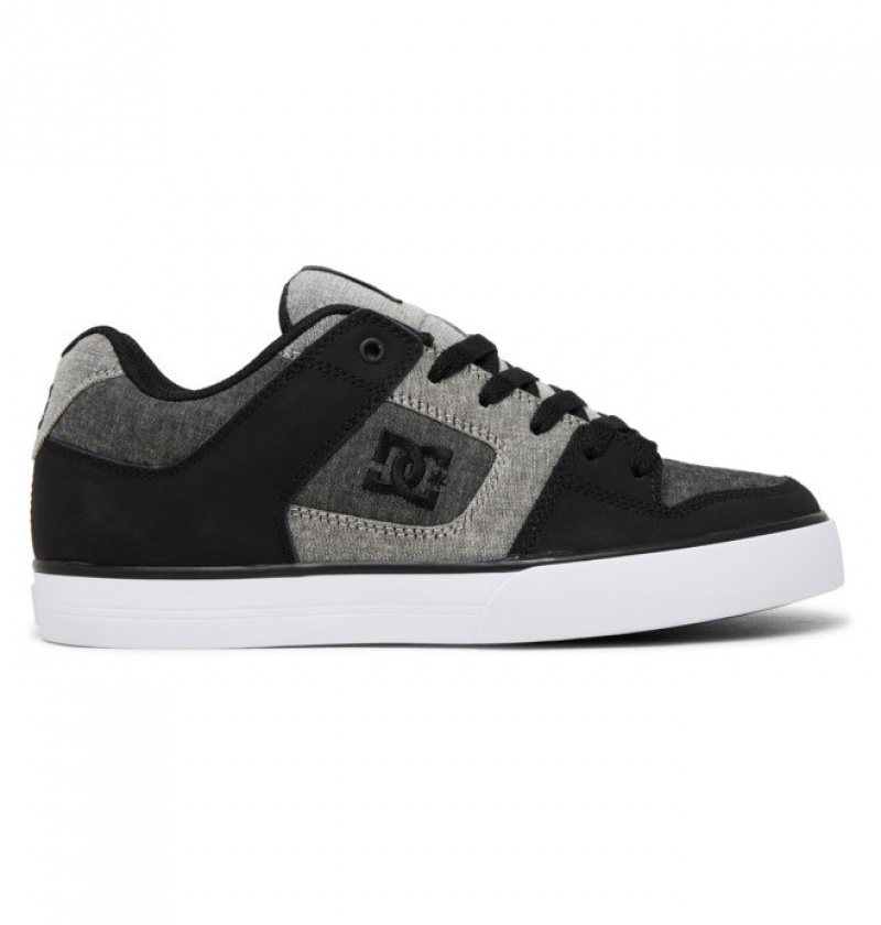 Adidasi DC Pure Shoes Barbati Negrii Gri | ODB4606