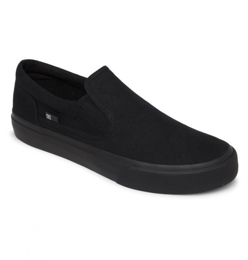 Adidasi DC Trase Slip-On Shoes Barbati Negrii | EBC5220