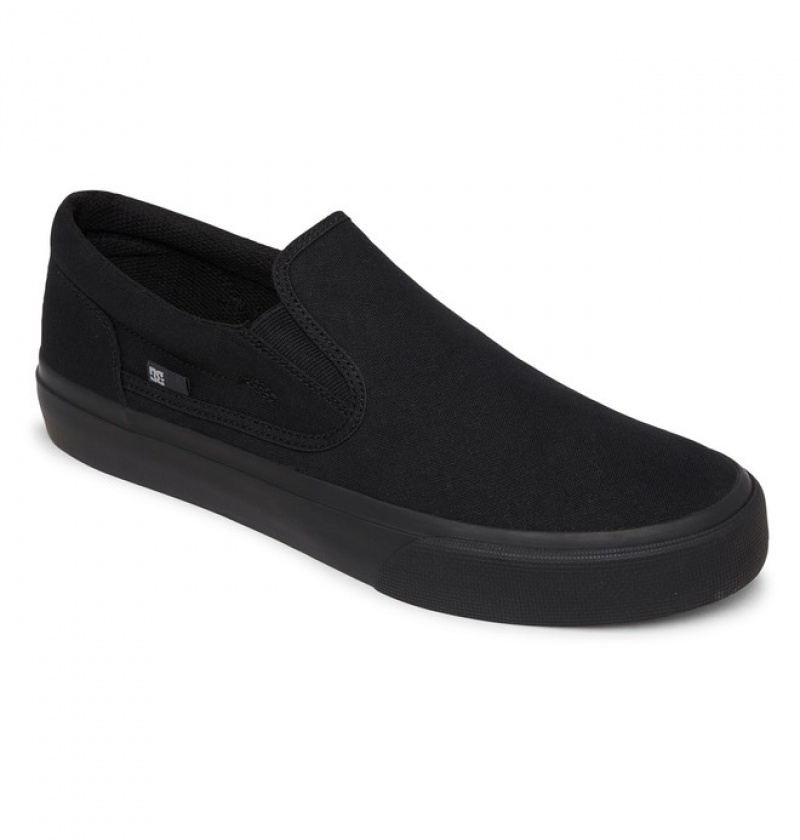 Adidasi DC Trase Slip Ons Barbati Negrii Maro | VDZ2236