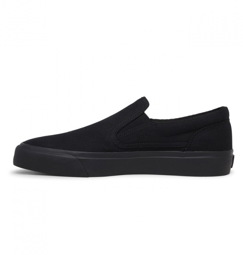 Adidasi DC Trase Slip Ons Barbati Negrii Maro | VDZ2236