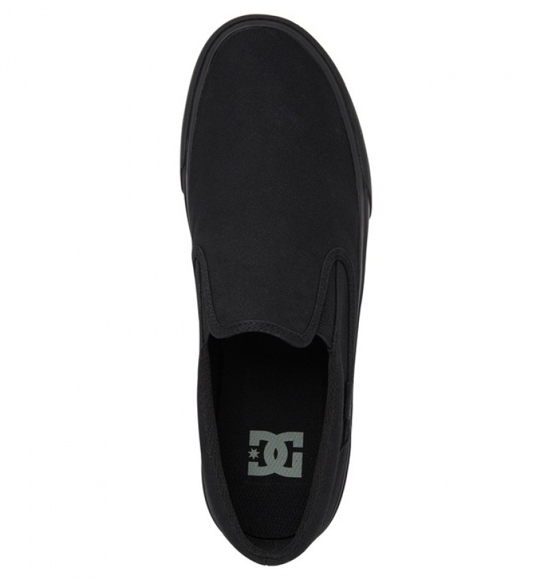 Adidasi DC Trase Slip Ons Barbati Negrii Maro | VDZ2236