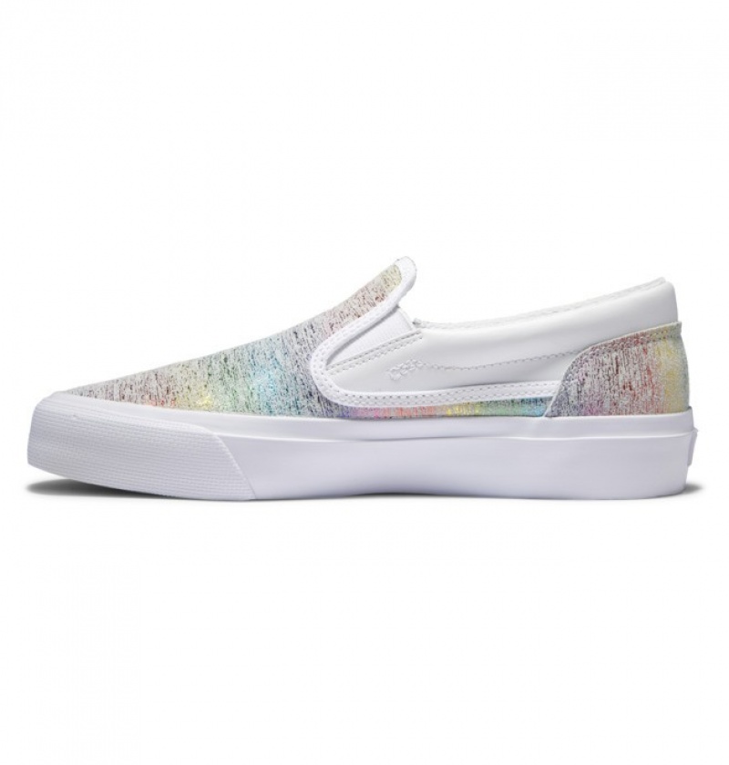 Adidasi DC Trase Slip Platforma Slip Ons Dama Multi | RWU1938