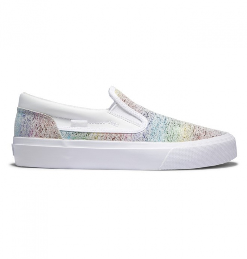 Adidasi DC Trase Slip Platforma Slip Ons Dama Multi | RWU1938