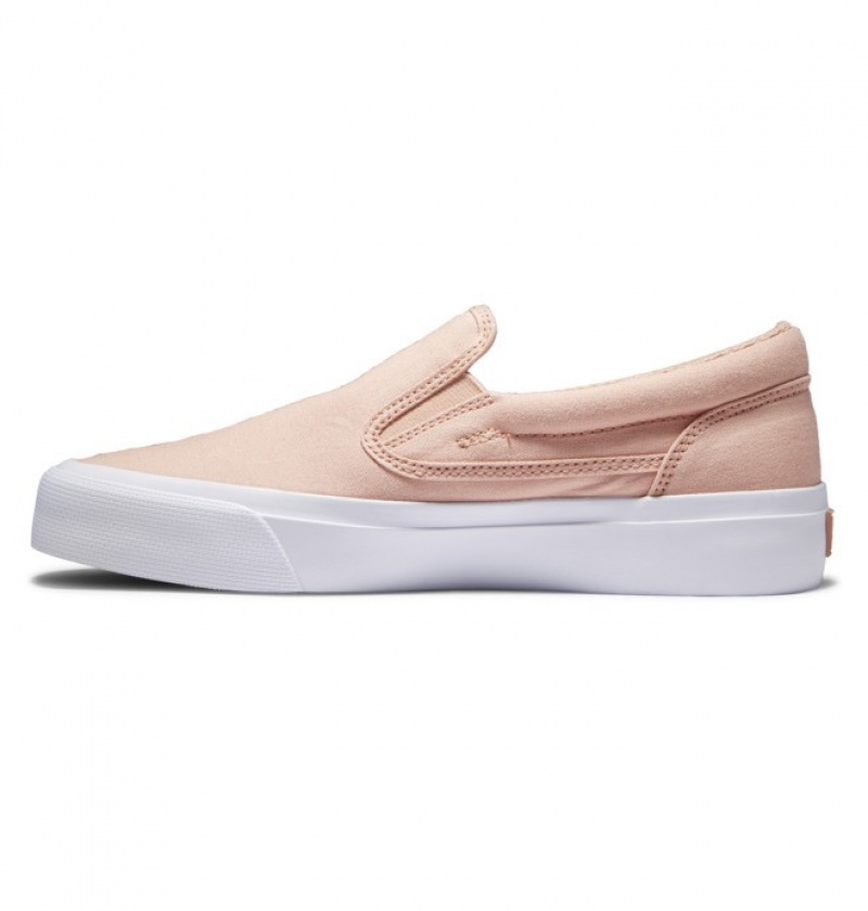 Adidasi DC Trase Slip Platforma Slip Ons Dama Roz | KDD1924