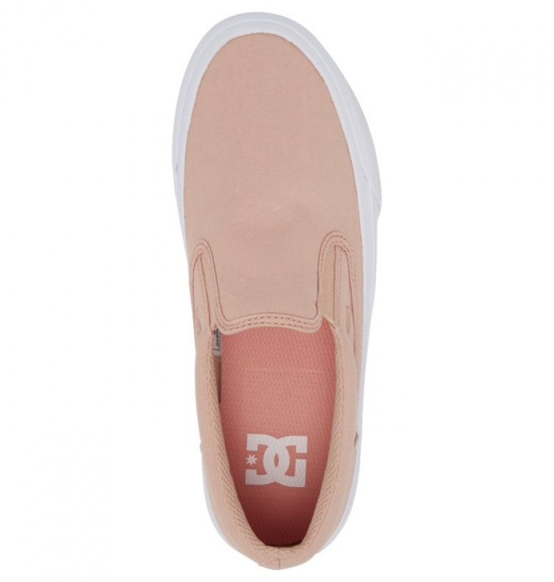 Adidasi DC Trase Slip Platforma Slip Ons Dama Roz | KDD1924