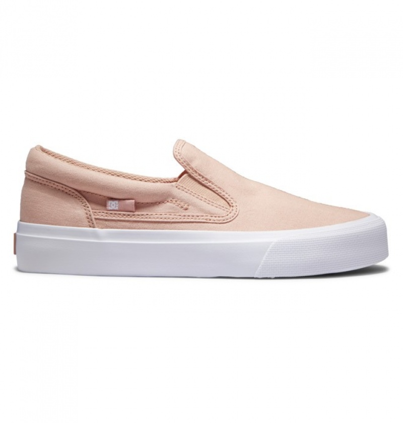 Adidasi DC Trase Slip Platforma Slip Ons Dama Roz | KDD1924