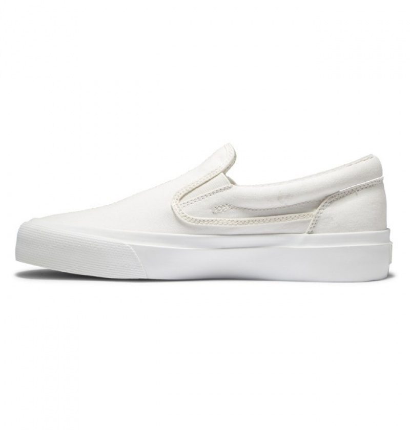 Adidasi DC Trase Slip Platforma Slip Ons Dama Bej | MUU8091