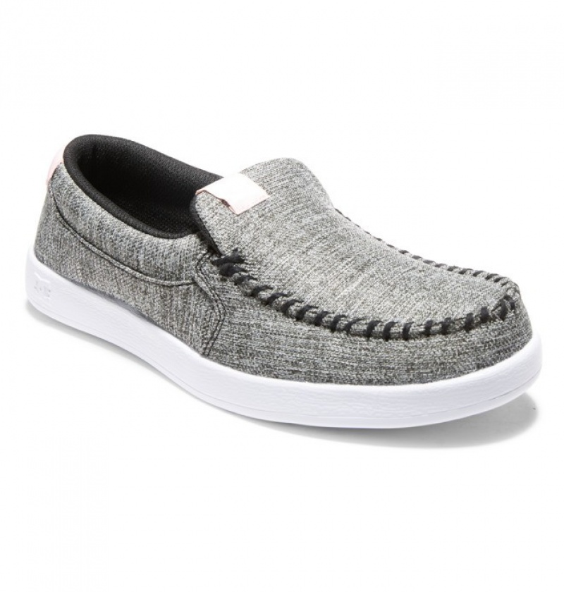 Adidasi DC Villain Slip-On Shoes Dama Gri | TTY1768