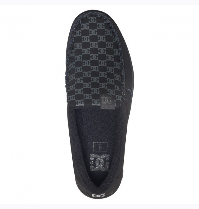 Adidasi DC Villain Slip Ons Barbati Negrii | EWW1433