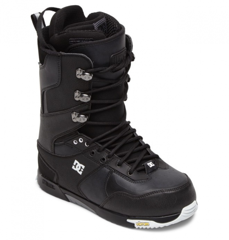 Cizme De Snowboard DC The Laced Dantela Barbati Negrii | JCT2860