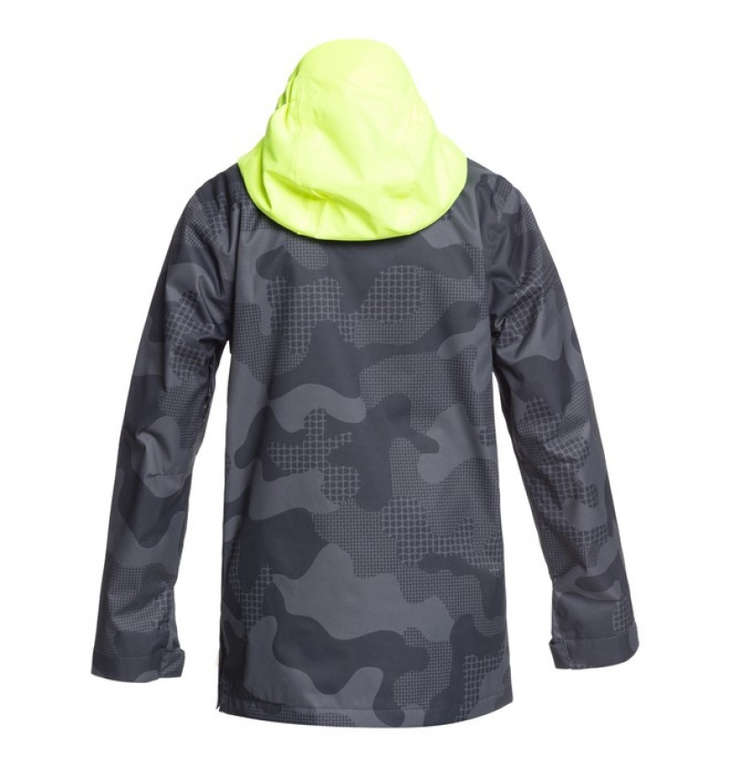 Geaca De Snowboard DC ASAP Shell Anorak Copii Camuflaj Negrii | ZXF5650