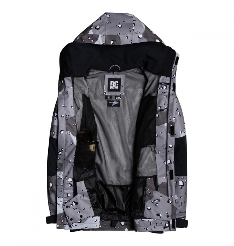 Geaca De Snowboard DC Command Shell Barbati Ciocolata Gri | KNC7841