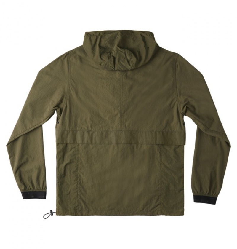 Geci DC Civil Apa-Resistant Windbreaker Barbati Verzi | MTD7849