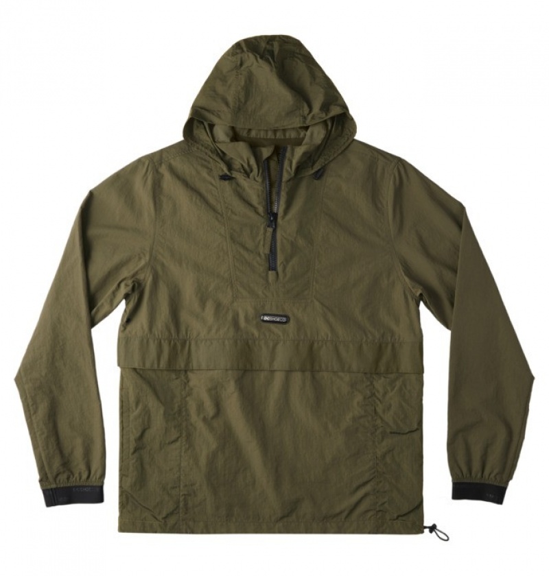 Geci DC Civil Apa-Resistant Windbreaker Barbati Verzi | MTD7849