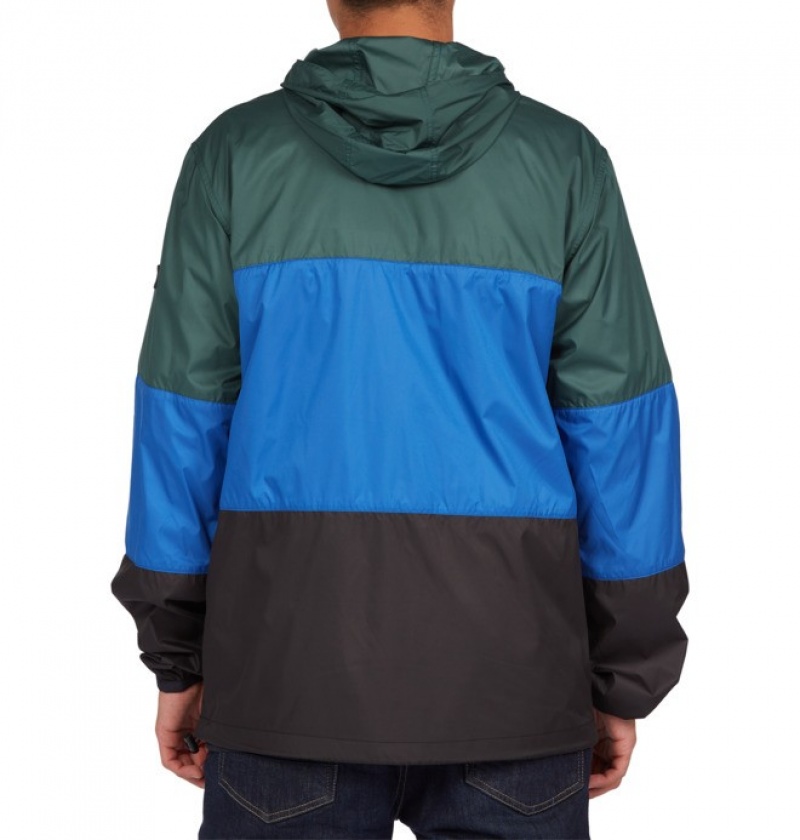 Geci DC Dagup Block Packable Apa-Resistant Windbreaker Barbati Verzi Inchis | ALL1429