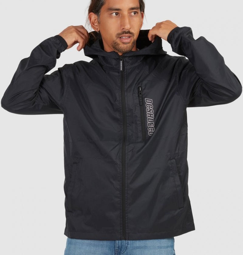 Geci DC Dagup Ripstop Packable Apa-Resistant Windbreaker Barbati Negrii | XBP0770